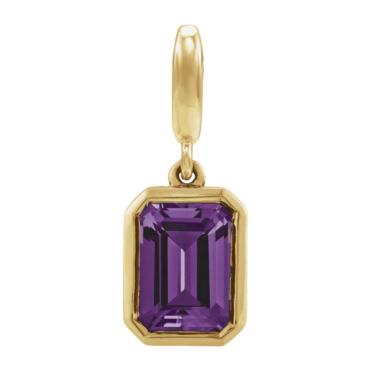 Natural Amethyst Charm/Pendant