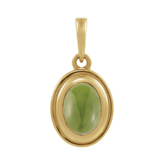 Bezel-Set Cabochon Pendant