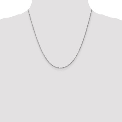 1.3mm Singapore Chain - White Gold