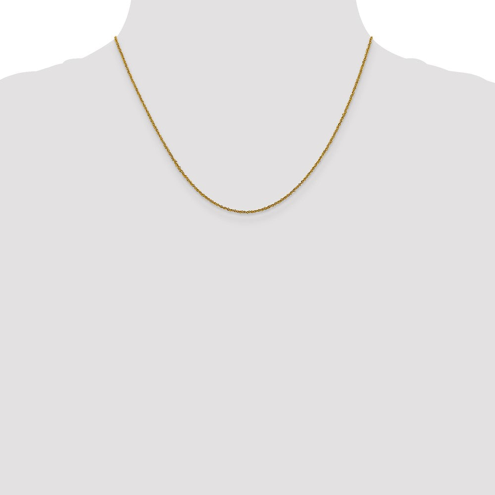 1mm Sparkle Singapore Chain - Yellow Gold