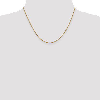 1mm Sparkle Singapore Chain - Yellow Gold