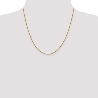 1mm Sparkle Singapore Chain - Yellow Gold