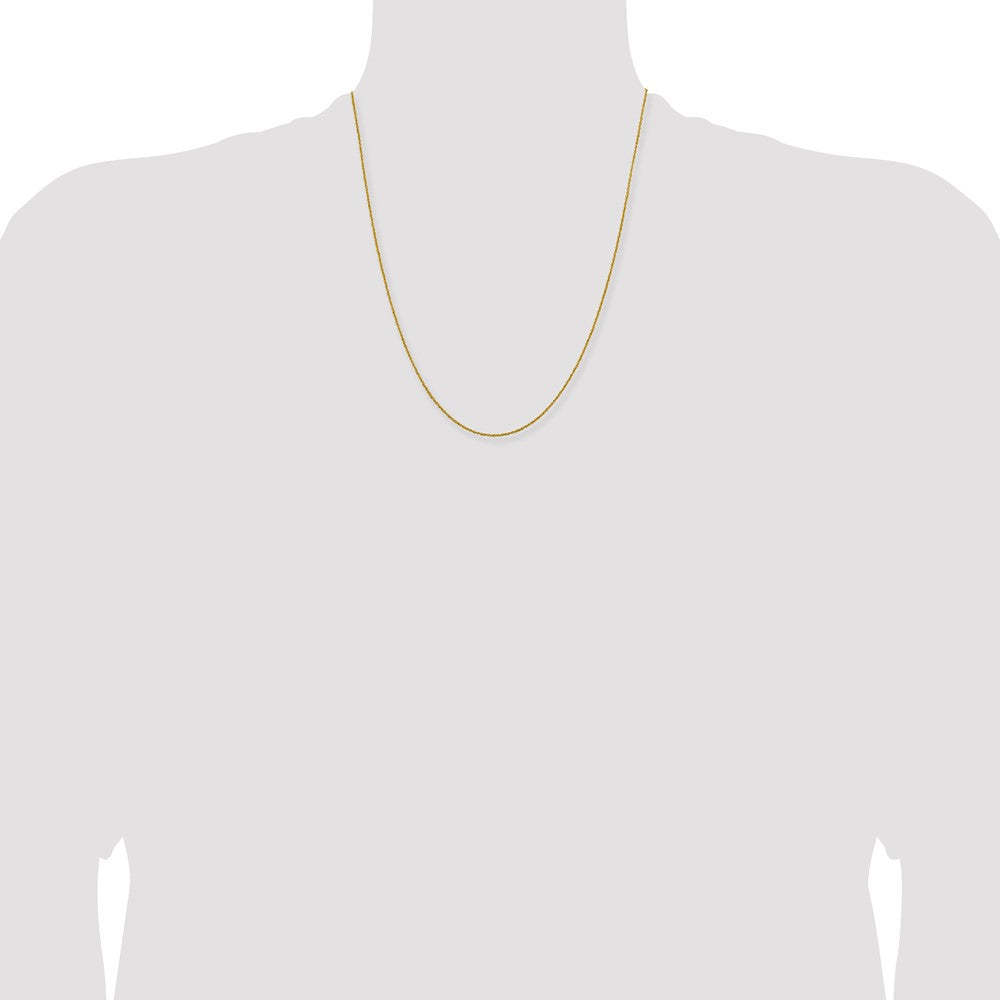 1mm Sparkle Singapore Chain - Yellow Gold