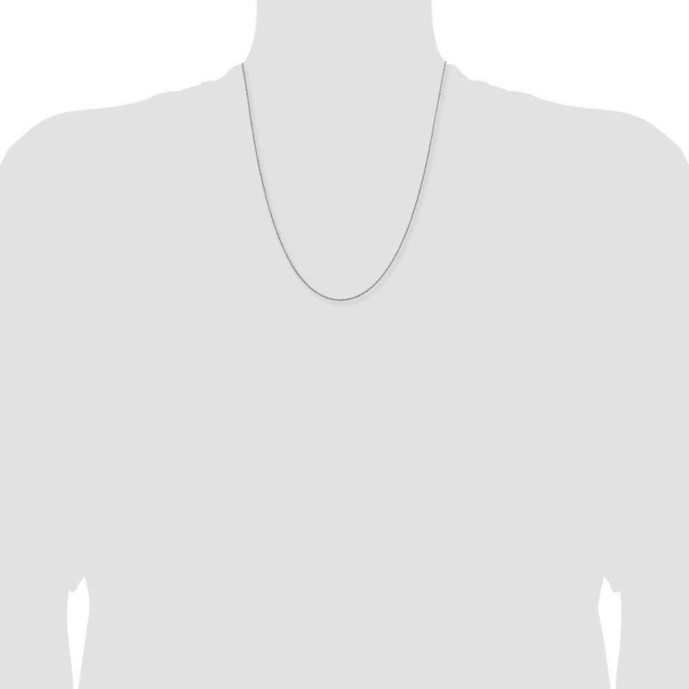 1mm Sparkle Singapore Chain - White Gold