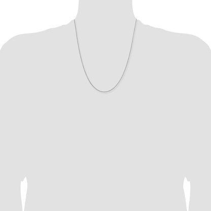 1mm Sparkle Singapore Chain - White Gold