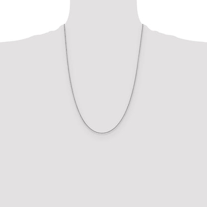 1mm Sparkle Singapore Chain - White Gold