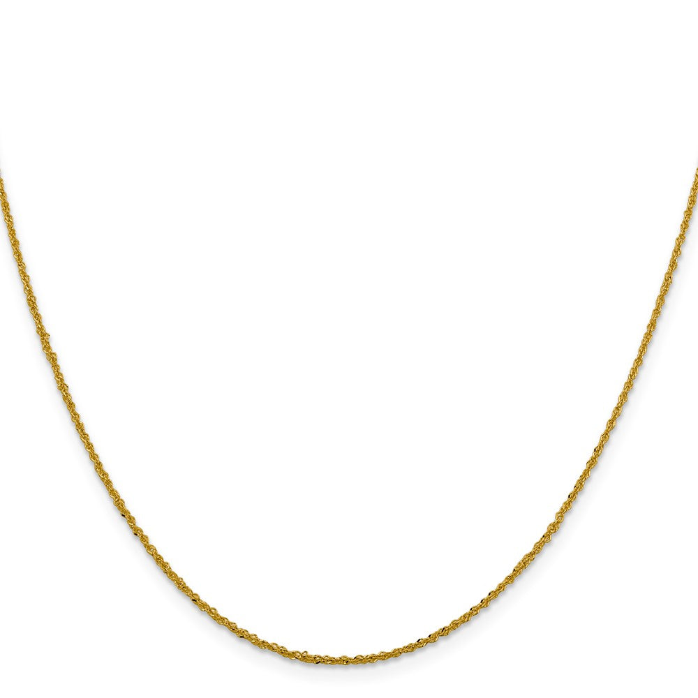 1.3mm Sparkle Singapore Chain - Yellow Gold