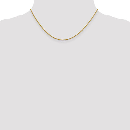 1.3mm Sparkle Singapore Chain - Yellow Gold