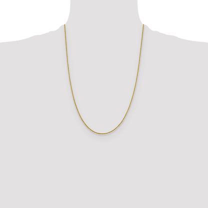 1.3mm Sparkle Singapore Chain - Yellow Gold