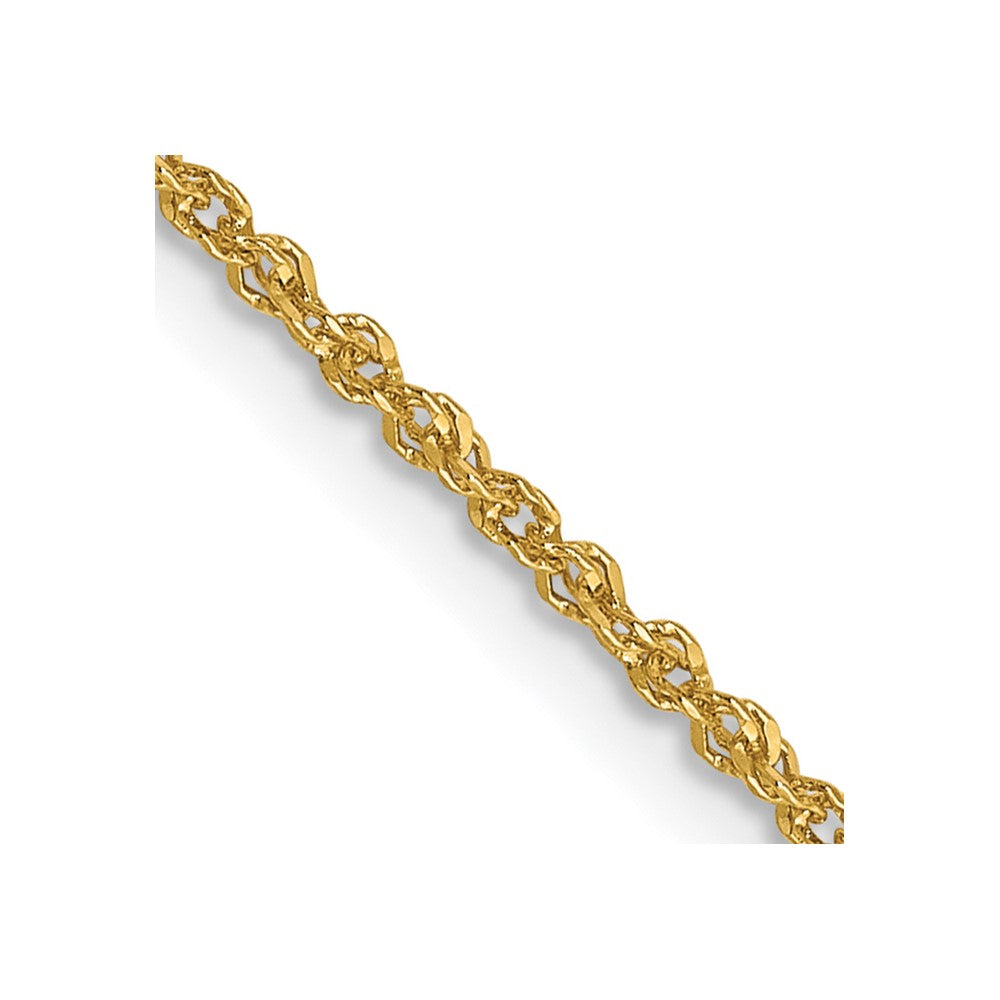 1.3mm Sparkle Singapore Chain - Yellow Gold