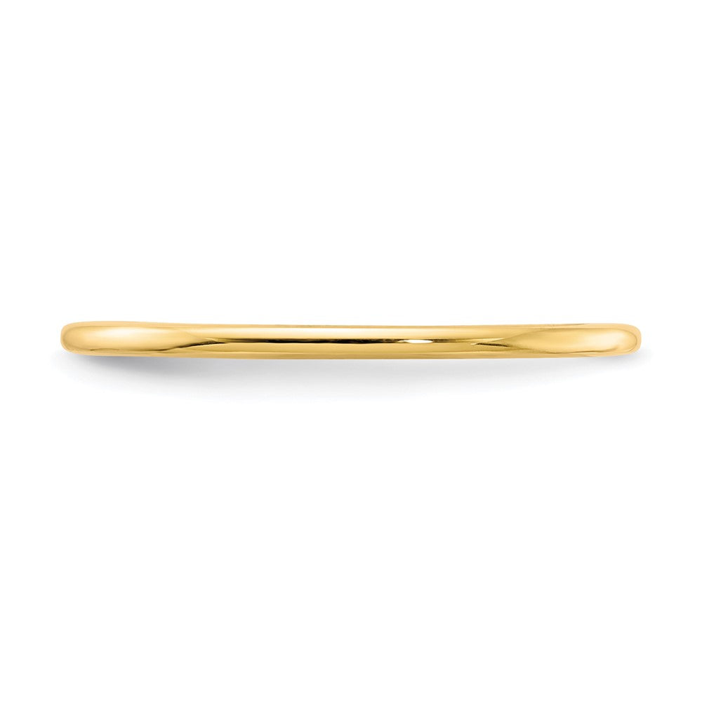 10K 1.2mm Half Round Stackable Band