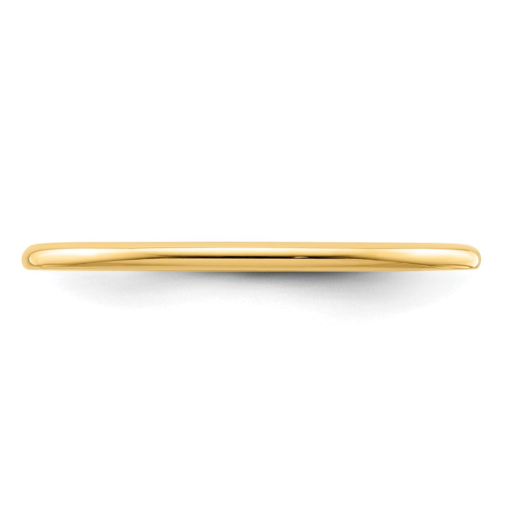 10K 1.2mm Half Round Stackable Band
