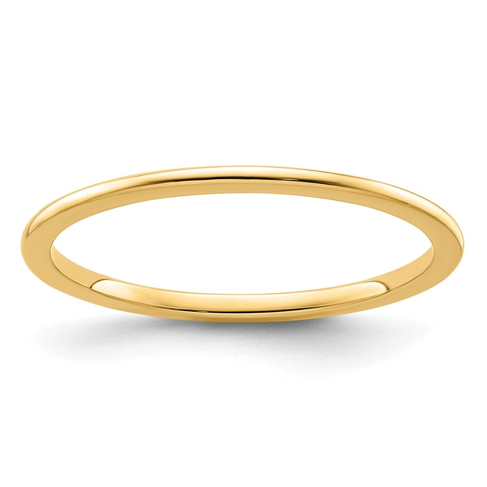 10K 1.2mm Half Round Stackable Band