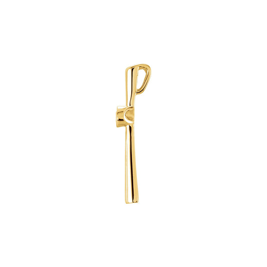 Natural Diamond Solitaire Cross Pendant