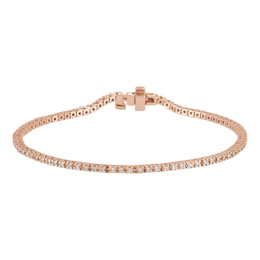 7/8 CTW Natural Diamond Line 7 1/4" Bracelet