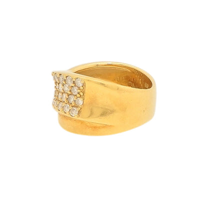 18K Yellow Gold 1.00ct Diamond Ring