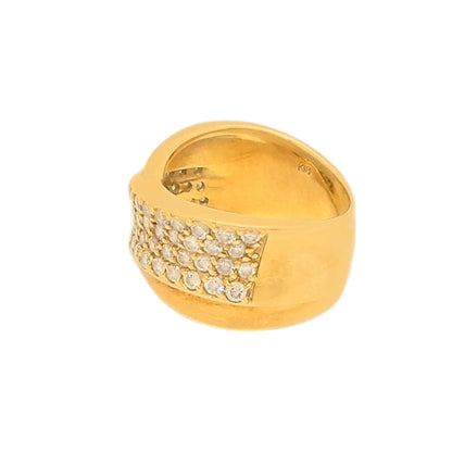 18K Yellow Gold 1.00ct Diamond Ring