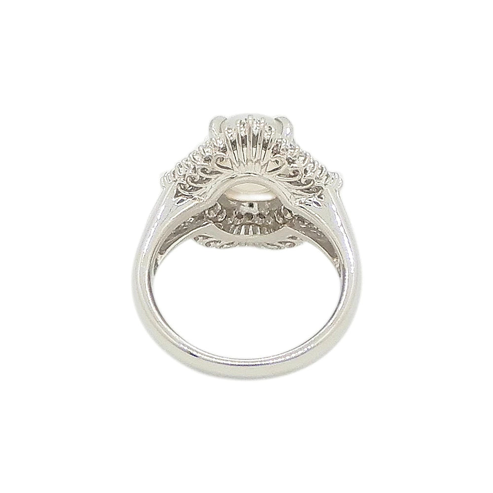 Platinum 900 3.51ct Cat's Eye Chrysoberyl 0.57ct Diamond Ring