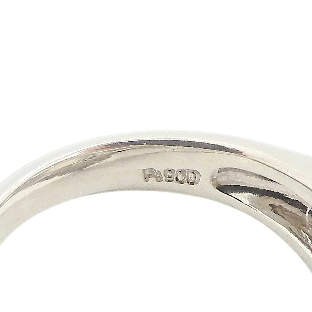 Platinum 900 3.51ct Cat's Eye Chrysoberyl 0.57ct Diamond Ring