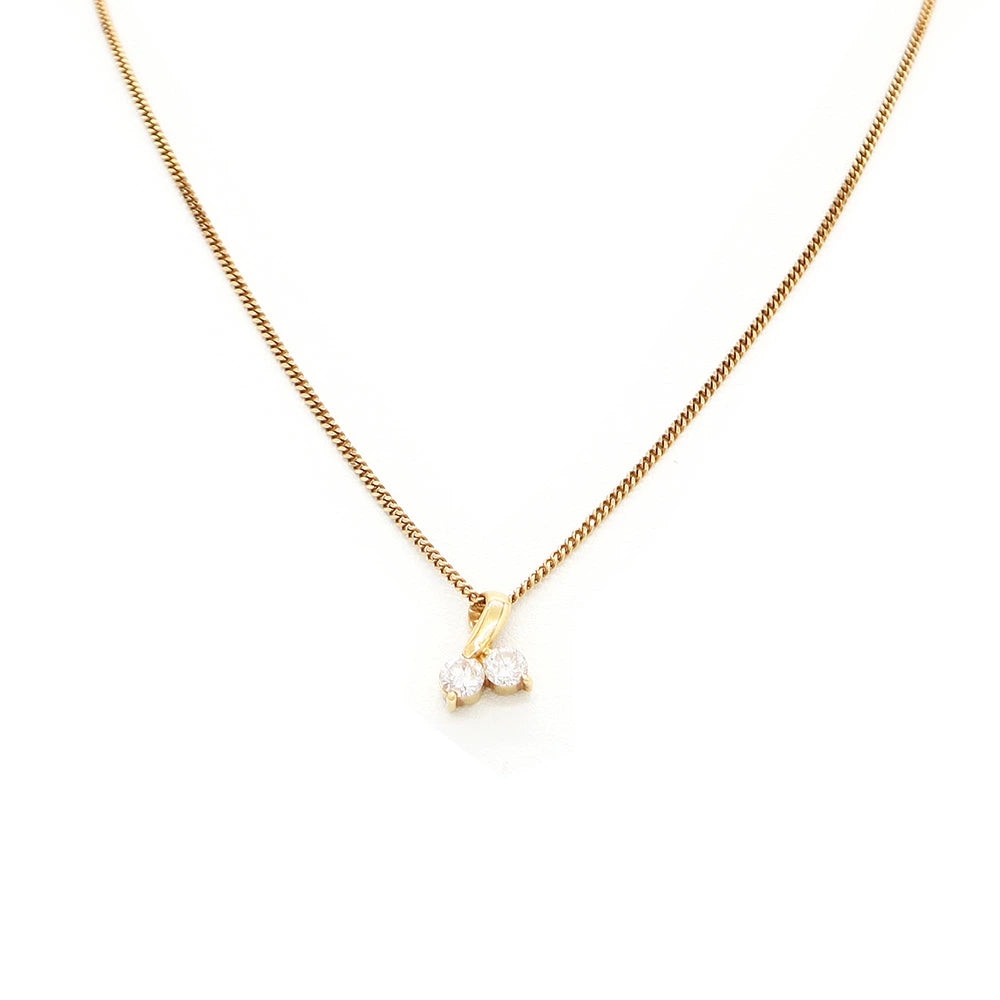 18K Yellow Gold 0.68ct Diamond Necklace