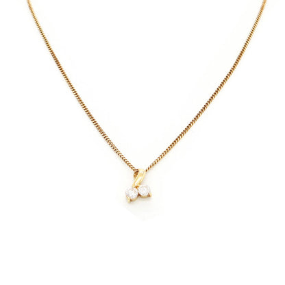 18K Yellow Gold 0.68ct Diamond Necklace