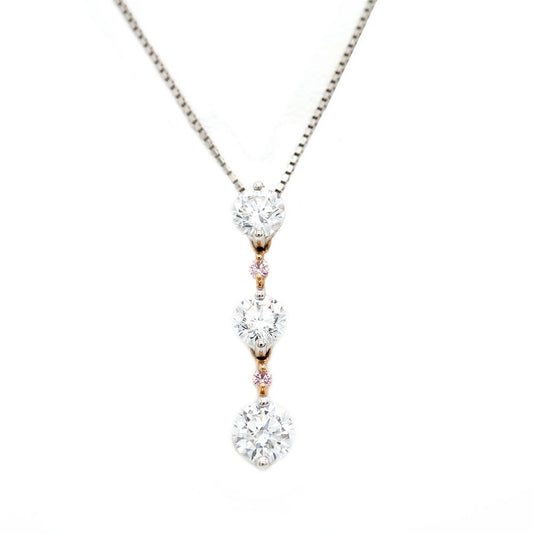 Platinum 850 & 18K Yellow Gold 0.425ct Diamond Necklace