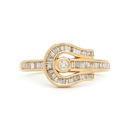 18K Yellow Gold 0.55ct Diamond Ring