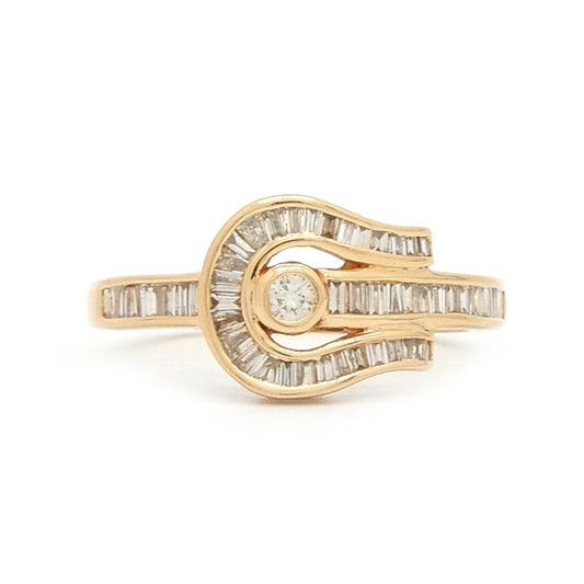 18K Yellow Gold 0.55ct Diamond Ring