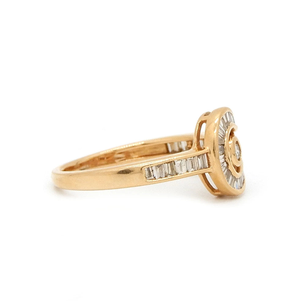 18K Yellow Gold 0.55ct Diamond Ring