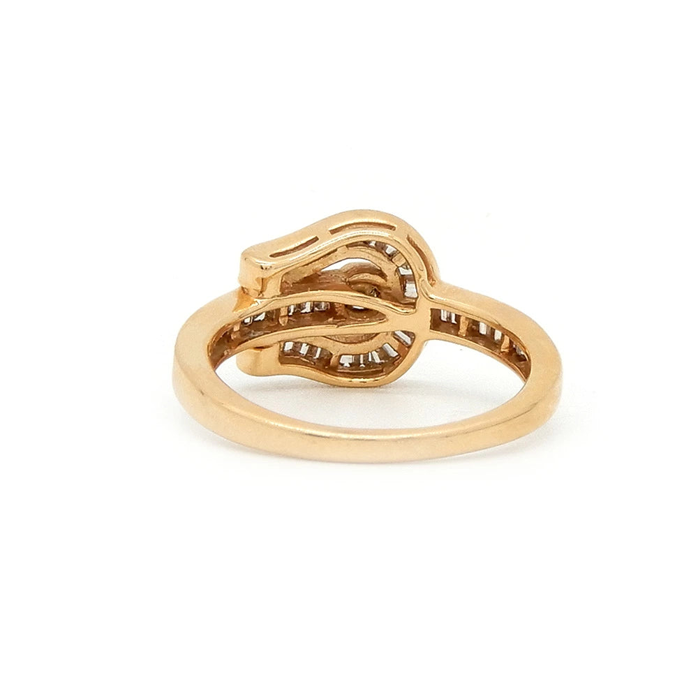 18K Yellow Gold 0.55ct Diamond Ring