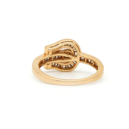 18K Yellow Gold 0.55ct Diamond Ring