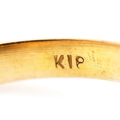 18K Yellow Gold Interlocking Rolling Ring (Trinity-style)