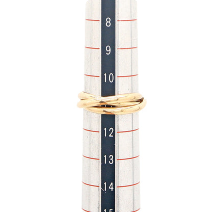 18K Yellow Gold Interlocking Rolling Ring (Trinity-style)
