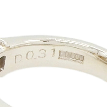 Platinum 900 11.8mm Pearl 0.31ct Diamond Ring