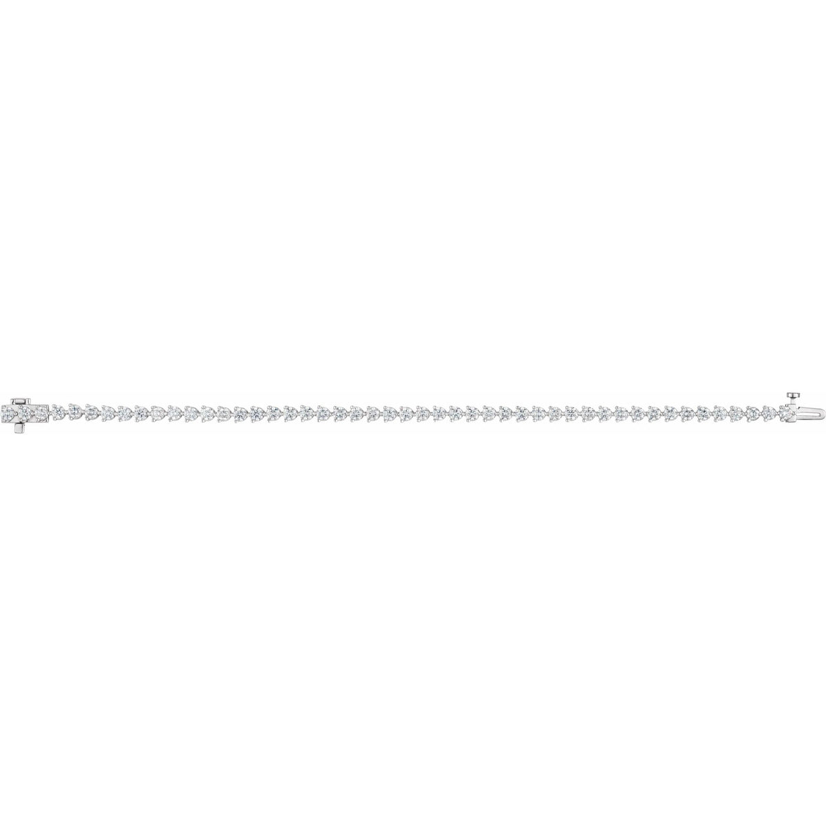 4 3/4 CTW Natural Diamond Line 7 1/4" Bracelet