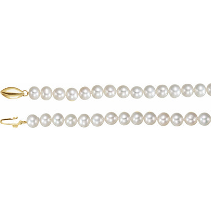 Panache® Cultured White Freshwater Pearl 18" Necklace