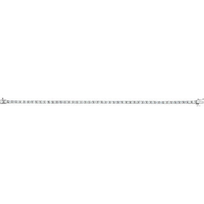 3 3/8 CTW Natural Diamond Line 7" Bracelet