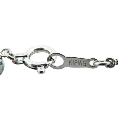 18K White Gold Three-Station Necklace