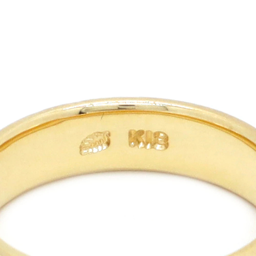 18K Yellow Gold Hawaiian Scroll Ring "Laule'a"