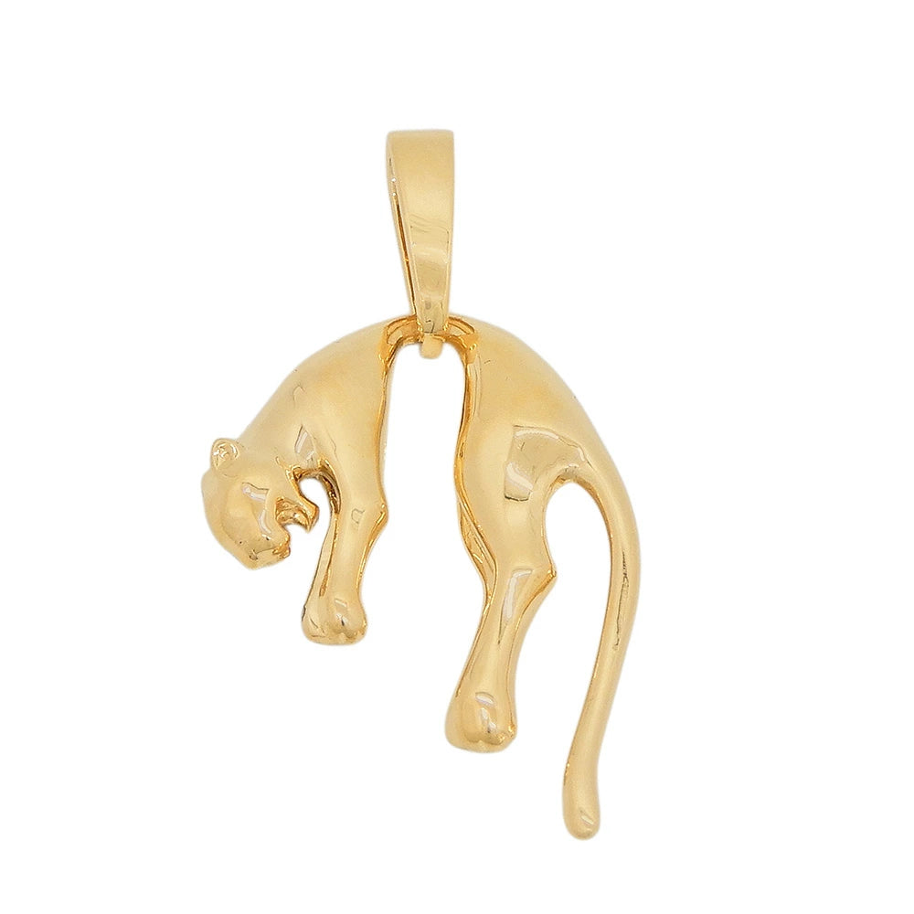 18K Yellow Gold Leopard Pendant