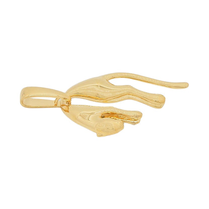18K Yellow Gold Leopard Pendant