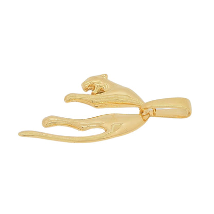 18K Yellow Gold Leopard Pendant