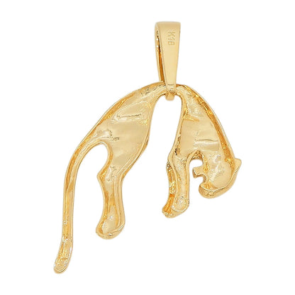18K Yellow Gold Leopard Pendant