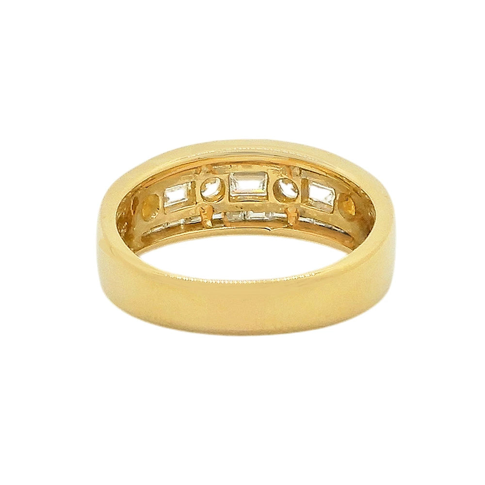 18K Yellow Gold Diamond 1.32ct Channel-Set Ring