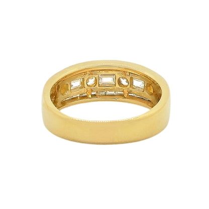 18K Yellow Gold Diamond 1.32ct Channel-Set Ring