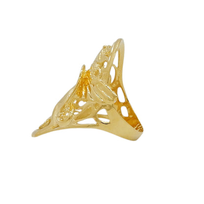 18K Yellow Gold Horse Statement Ring
