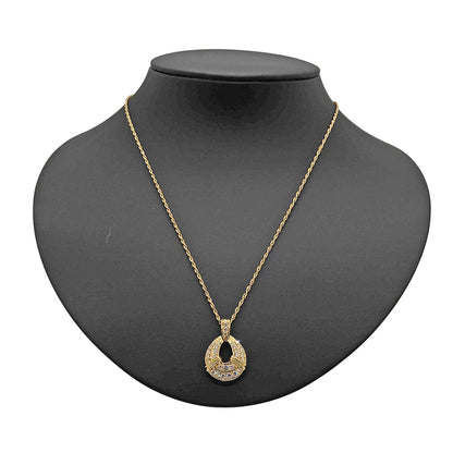 18K Yellow Gold Diamond 0.62ct Pendant Necklace