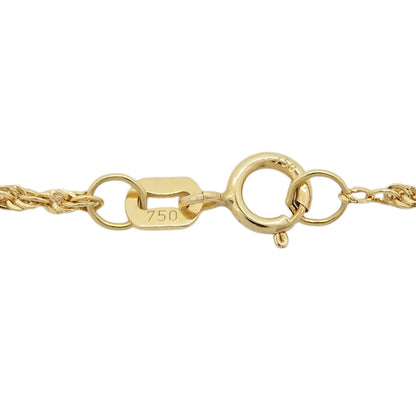18K Yellow Gold Diamond 0.62ct Pendant Necklace