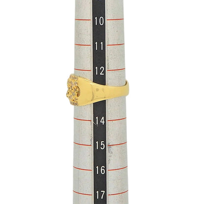 18K Yellow Gold Diamond 1.00ct Pave Ring
