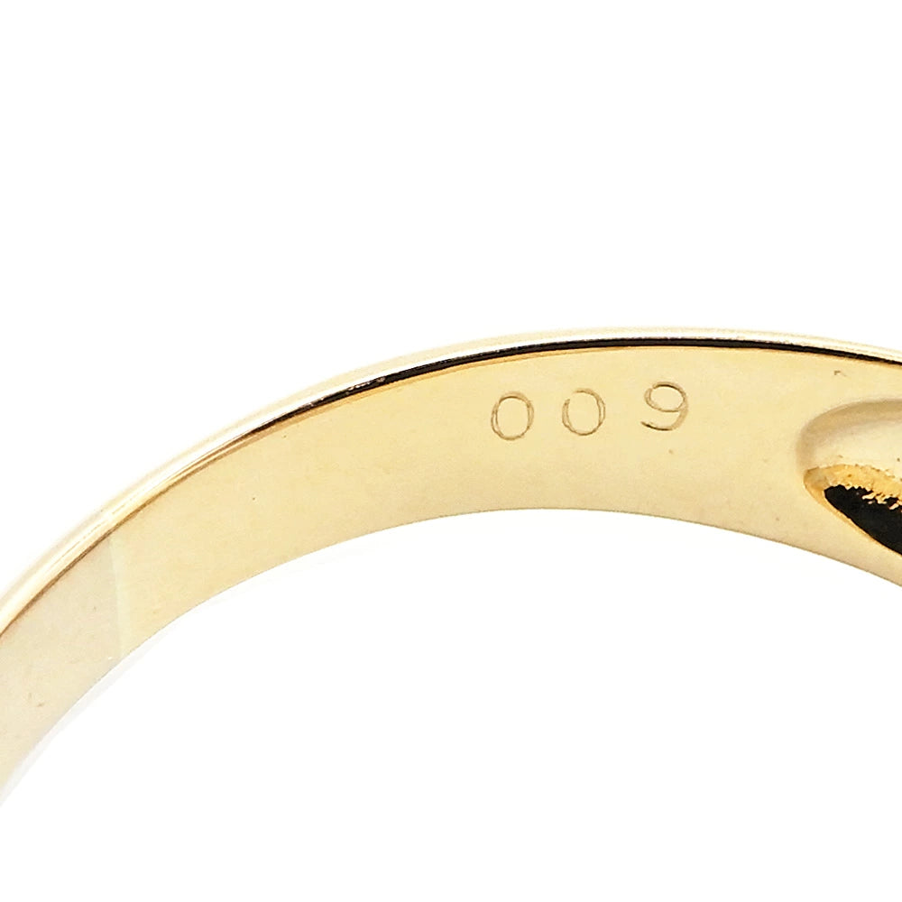 18K Yellow Gold & Platinum 900 Diamond 0.09ct Ring